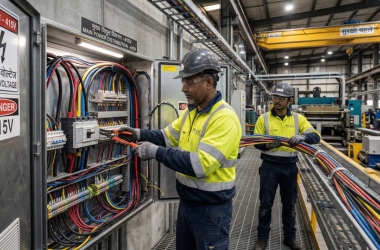 Home industrial electrical installation